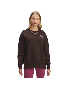 Толстовка Icon Fleece Oversized Crew, коричневый Under armour