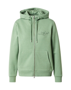 Толстовка с капюшоном на молнии, пастельный зеленый Gant