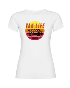 Футболка с коротким рукавом Van Life Sunset, белый Kruskis