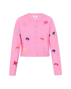 Вязаный кардиган, розовый Mymo