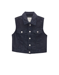 Жилет, темно-синий Pull & bear