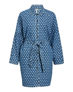 Платье-рубашка Hedda, синий/светло-синий Object