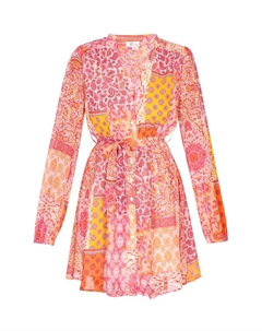 Платье-рубашка, оранжевый Izia