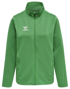 Спортивная толстовка с капюшоном на молнии Poly, цвет Grass green Hummel