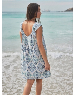 Летнее платье, цвет Turquoise/Gentian/Pastel blue Next