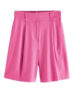 Свободные плиссированные брюки, светло-розовый Next