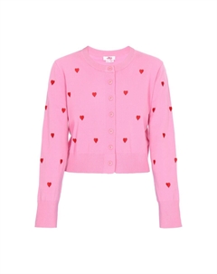 Вязаный кардиган, розовый Mymo