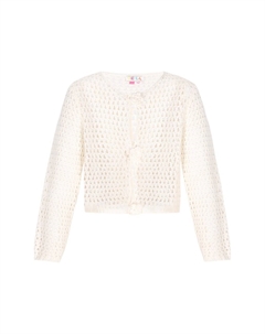 Вязаный кардиган Boho, белый Izia