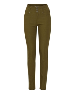 Узкие брюки, оливковый Fransa