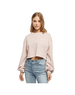 Толстовка Cropped Small Embroidery Terry, розовый Urban classics