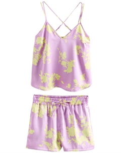 Короткий пижамный комплект, лавандовый Next