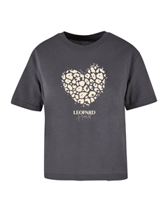 Рубашка Leopard Heart, антрацит Merchcode