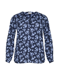 Блуза KC Ami, цвет marine blue/Light blue Kaffe curve