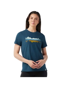 Футболка с коротким рукавом Mountain Horizon Graphic, синий Smartwool