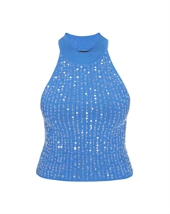 Вязаный топ Comfortable Collection, синий Faina