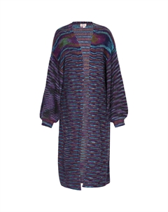 Вязаный кардиган, цвет Navy/Aqua Izia