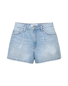 Джинсы свободного кроя со складками, синий деним Pull & bear