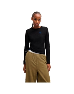 Лонгслив BLUE Daliria 10258980, черный Hugo