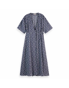 Платье 179582 short sleeve midi, синий Scotch&soda