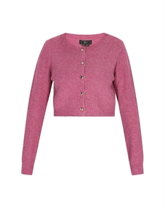 Вязаный кардиган, розовый Faina