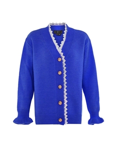 Вязаный кардиган, королевский синий Faina