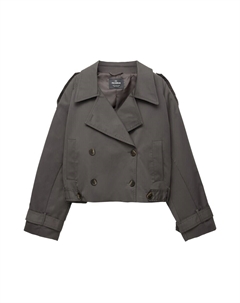 Куртка межсезонная, темно-серый Pull & bear