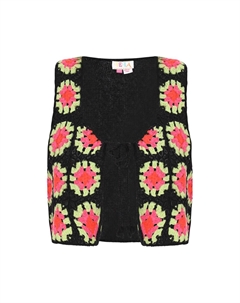 Вязаный жилет, разноцветный Izia