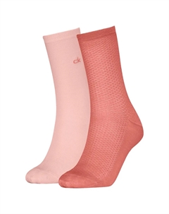 Носки 2 шт Open Knit, розовый Calvin klein