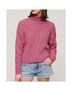 Свитер Twist Cable Knit Twist Cable Knit, розовый Superdry