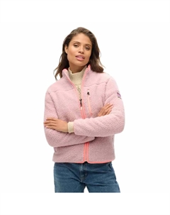 Толстовка Outdoor Fleece full zip, розовый Superdry