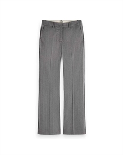 Брюки с высокой талией Violet Flar Fit, серый Scotch&soda