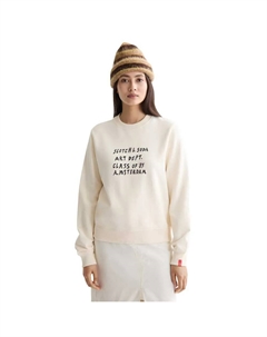 Толстовка Regular Fit Chest Artwork, бежевый Scotch&soda