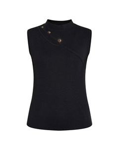 Вязаный топ, черный Faina