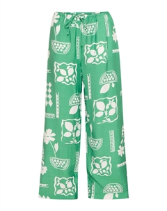 Широкие брюки IHYETTA, зеленый Ichi