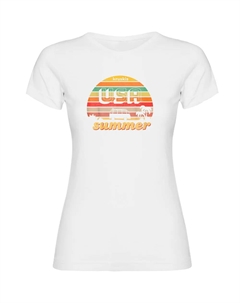 Футболка с коротким рукавом Usa Summer, белый Kruskis