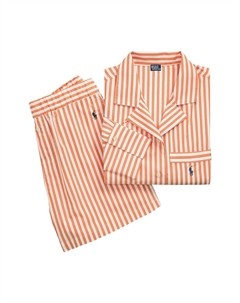 Пижама Crop & Boxer Set, цвет Orange/White Polo ralph lauren