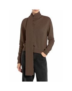 Свитер DK3923.000.G22726 high neck, коричневый Replay