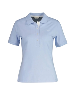 Поло с коротким рукавом Contrast Collar, синий Gant