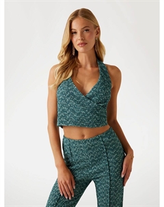 Вязаный топ, цвет Cyan blue/Light blue Guess