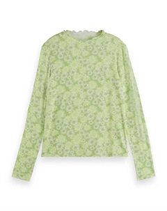 Лонгслив U9B00658T, зеленый Scotch&soda