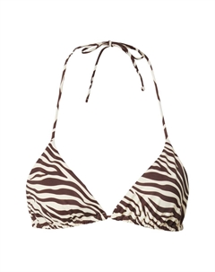Треугольный бикини-топ Zyndi, цвет Beige/Brown Edited