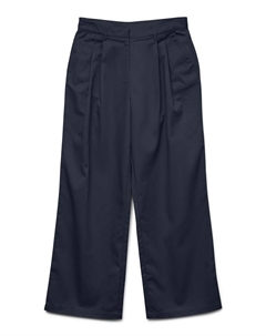 Широкие брюки со складками спереди AWSOVINA, ночной синий Vero moda