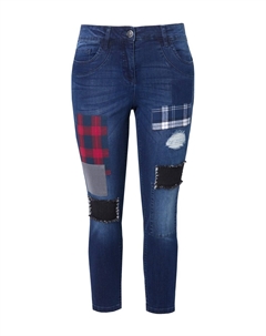 Узкие джинсы, синий деним Angel of style