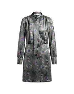 Платье Kelanie 1 10268601 long sleeve short, серый Hugo