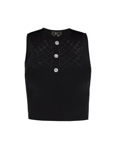 Вязаный топ, черный Faina