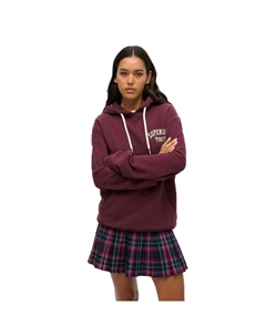 Худи Tattoo Back Graphic Pluse Size, фиолетовый Superdry