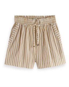 Брюки с высокой талией Lurex, бежевый Scotch&soda