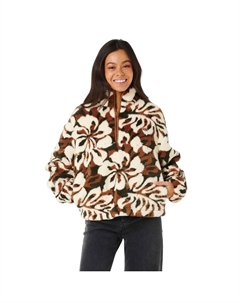 Толстовка Cala Nights Polar half zip, коричневый Rip curl