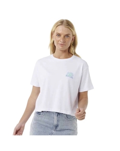 Футболка с коротким рукавом Sunrise Crop, белый Rip curl