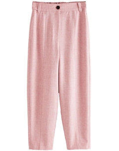 Брюки свободного кроя, темно-розовый Next